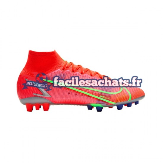 Nike Mercurial Superfly VIII Spectrum Elite AG Rouge Chaussures de Football