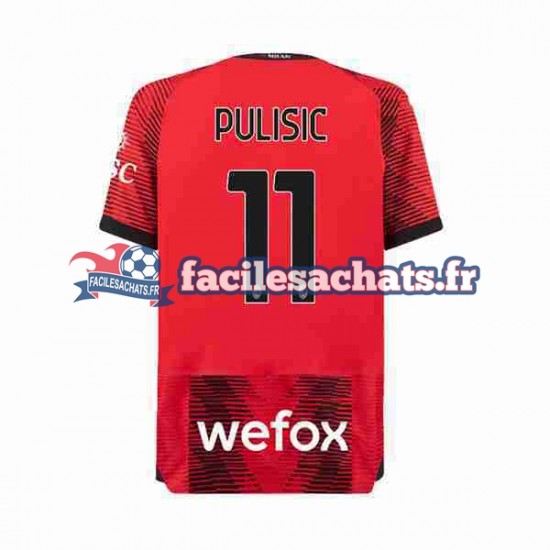 Maillot AC Milan Christian Pulisic 11 2023-2024 Domicile Homme MC