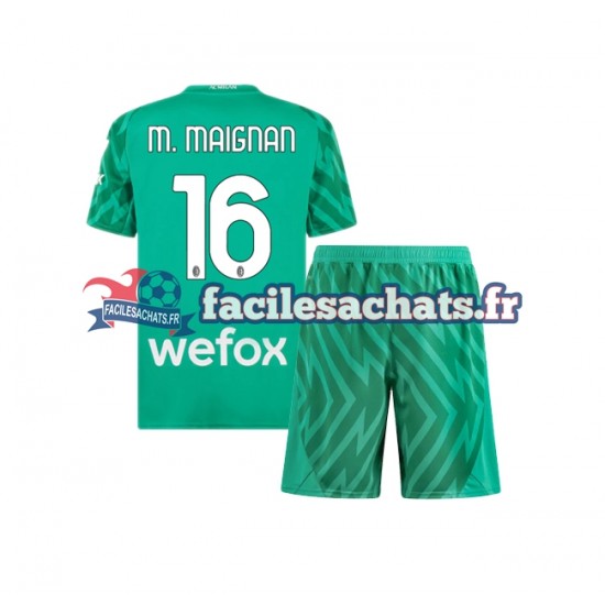 Maillot AC Milan Mike Maignan 16 2023-2024 Gardien Domicile Enfant MC