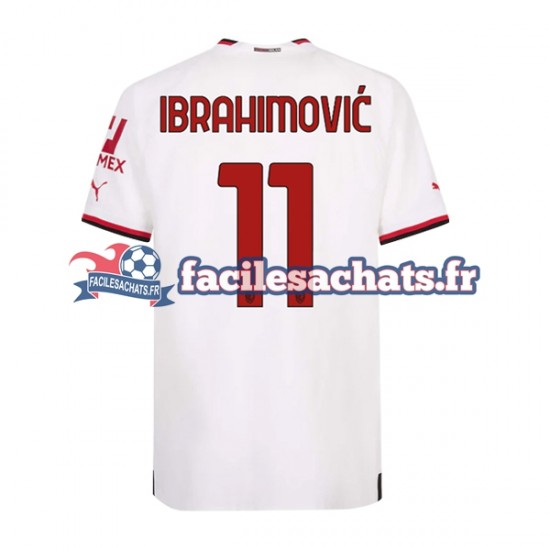 Maillot AC Milan Ibrahimovic 11 2022-2023 Extérieur Homme MC