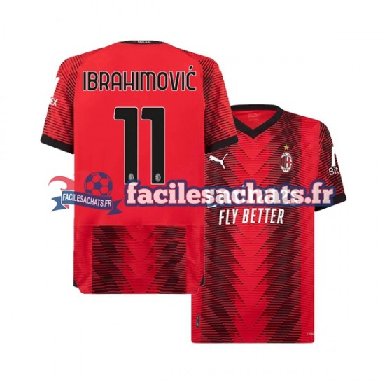 Maillot AC Milan Ibrahimovic 11 2023-2024 Domicile Homme MC