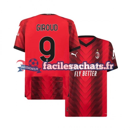 Maillot AC Milan Olivier Giroud 9 2023-2024 Domicile Homme MC