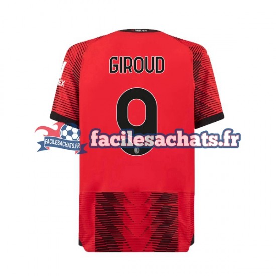 Maillot AC Milan Olivier Giroud 9 2023-2024 Domicile Homme MC