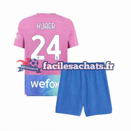 Maillot AC Milan Simon Kjaer 24 2023-2024 3ème Enfant MC