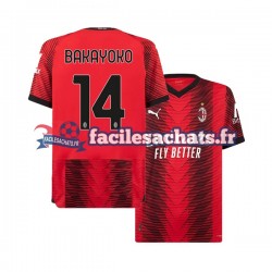 Maillot AC Milan Tiemoue Bakayoko 14 2023-2024 Domicile Homme MC