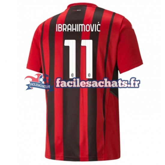 Maillot AC Milan Zlatan Ibrahimovic 11 2021-2022 Domicile Homme MC