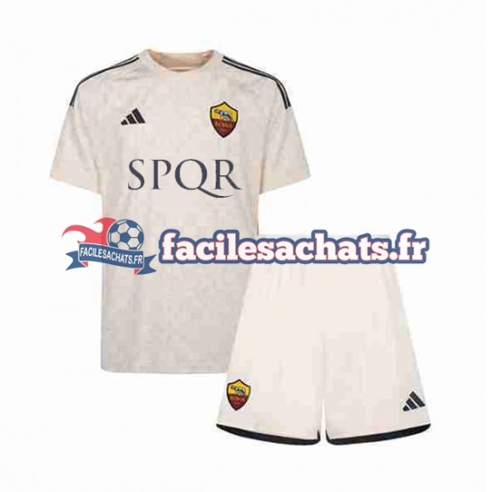 Maillot AS Rome 2023-2024 Extérieur Enfant MC