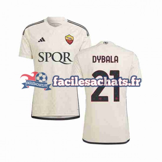 Maillot AS Rome Paulo Dybala 21 2023-2024 Extérieur Homme MC