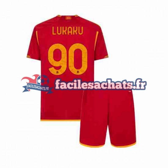 Maillot AS Rome Romelu Lukaku 90 2023-2024 Domicile Enfant MC