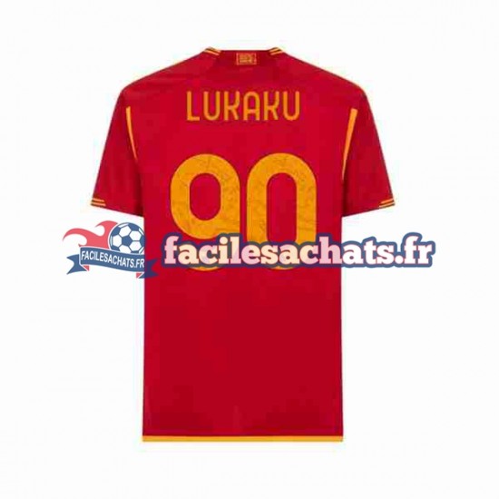 Maillot AS Rome Romelu Lukaku 90 2023-2024 Domicile Homme MC