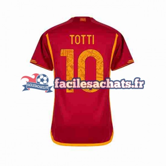 Maillot AS Rome Totti 10 2023-2024 Domicile Homme MC