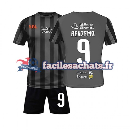 Maillot Al-Ittihad Benzema 9 2022-2023 Extérieur Enfant MC