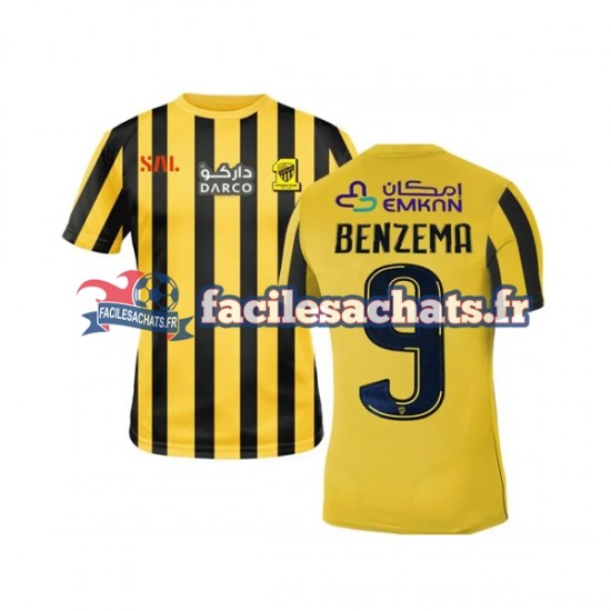 Maillot Al-Ittihad Benzema 9 2022-2023 Domicile Homme MC