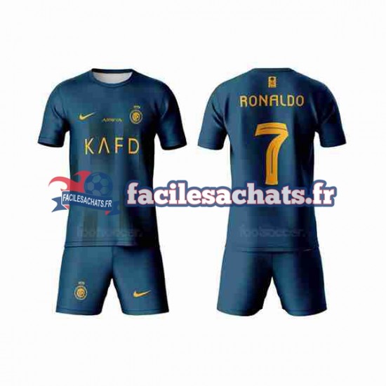 Maillot Al-Nassr Ronaldo 7 2023-2024 Extérieur Enfant MC