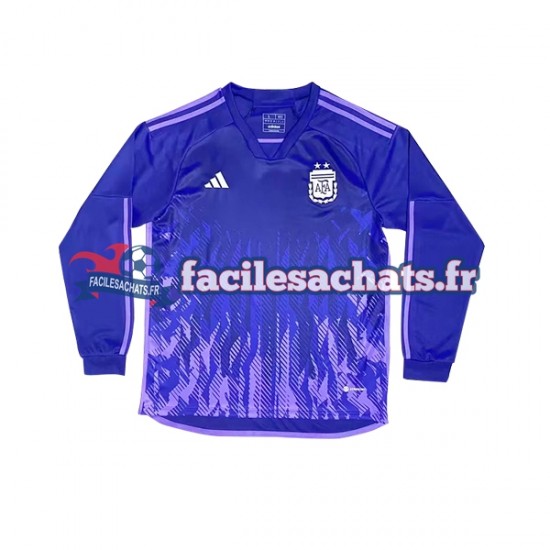 Maillot Argentine World Cup 2022 Extérieur Homme ML