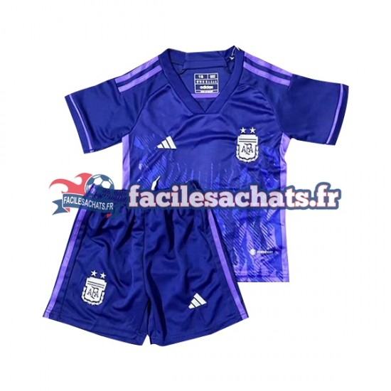 Maillot Argentine World Cup 2022 Extérieur Enfant MC