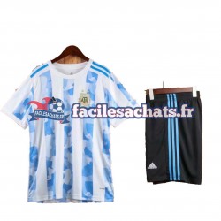 Maillot Argentine 2021 Domicile Enfant MC