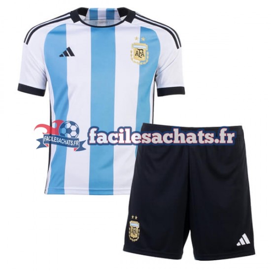 Maillot Argentine World Cup 2022 Domicile Enfant MC