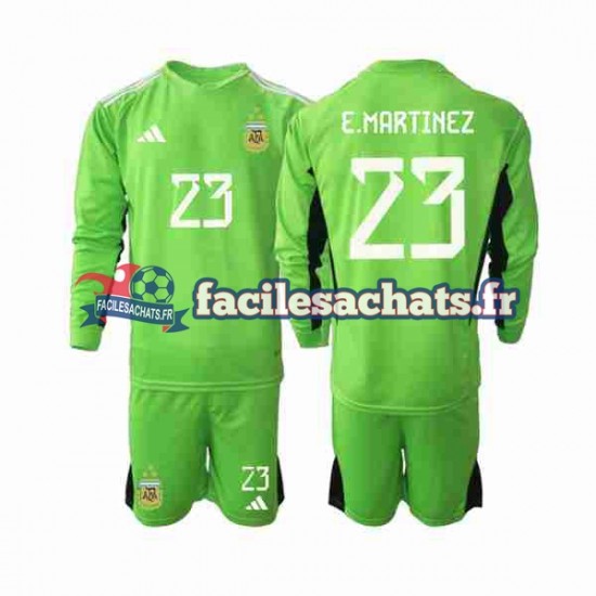 Maillot Argentine Emiliano Martinez 23 World Cup 2022 Gardien Domicile Enfant ML