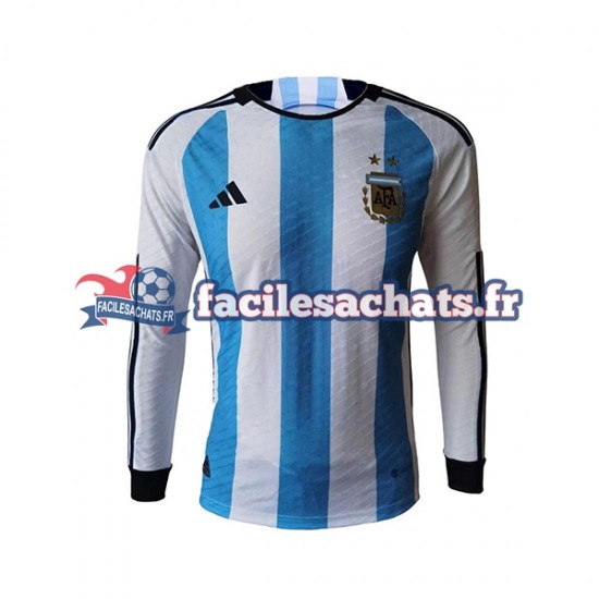 Maillot Argentine World Cup 2022 Domicile Homme ML