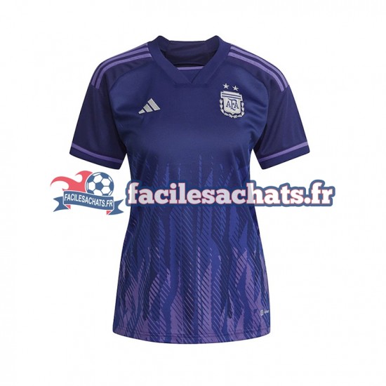 Maillot Argentine World Cup 2022 Extérieur Femme MC