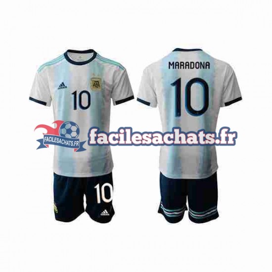 Maillot Argentine Maradona 10 2019-2020 Domicile Enfant MC