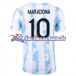 Maillot Argentine Maradona 10 2021 Domicile Homme MC