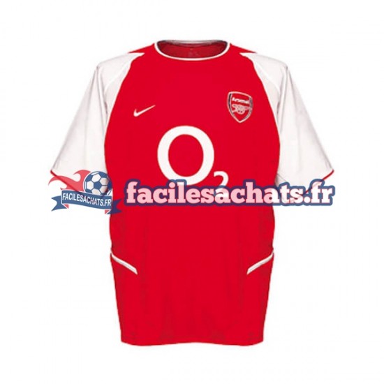 Maillot Arsenal Retro 2002 Domicile Homme MC