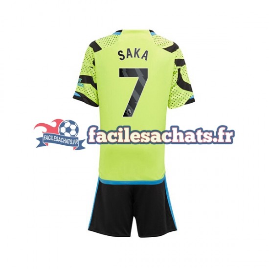 Maillot Arsenal Saka 7 2023-2024 Extérieur Enfant MC