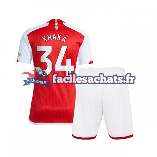 Maillot Arsenal Xhaka 34 2023-2024 Domicile Enfant MC