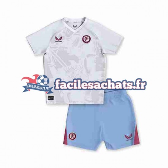 Maillot Aston Villa 2023-2024 Extérieur Enfant MC