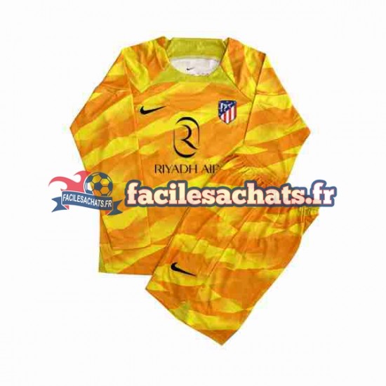 Maillot Atlético Madrid 2023-2024 Gardien Orange Enfant ML