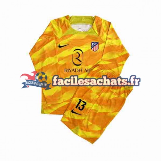 Maillot Atlético Madrid Jan Oblak 13 2023-2024 Gardien Orange Enfant ML