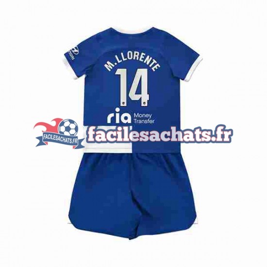 Maillot Atlético Madrid Marcos Llorente 14 2023-2024 Extérieur Enfant MC