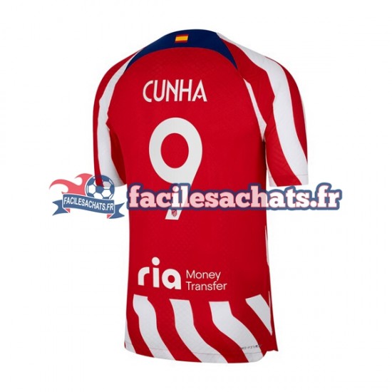 Maillot Atlético Madrid Matheus Cunha 9 2022-2023 Domicile Homme MC