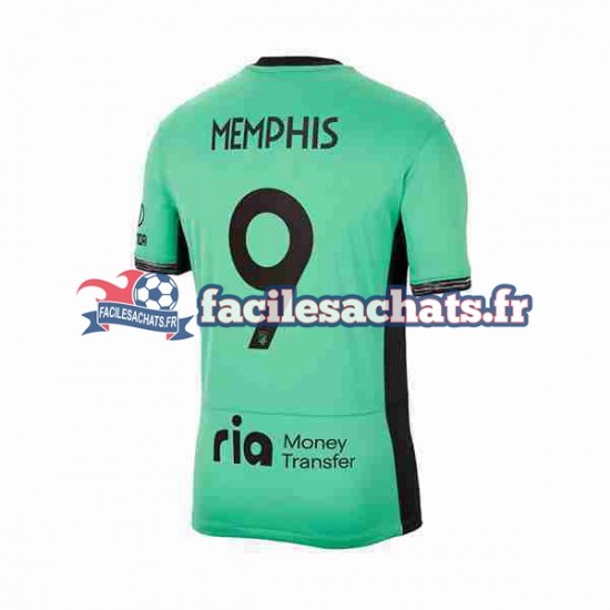 Maillot Atlético Madrid Memphis Depay 9 2023-2024 3ème Homme MC