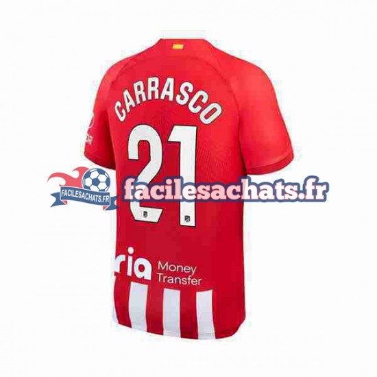 Maillot Atlético Madrid Yannick Carrasco 21 2023-2024 Domicile Homme MC