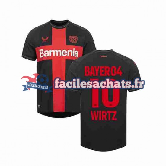 Maillot Bayer 04 Leverkusen Florian Wirtz 10 2023-2024 Domicile Homme MC