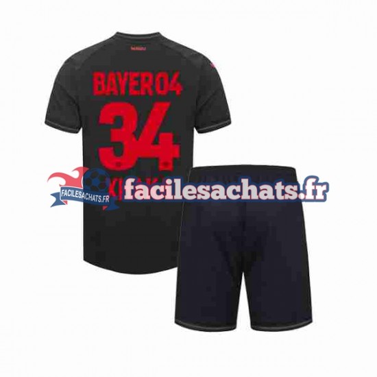 Maillot Bayer 04 Leverkusen Granit Xhaka 34 2023-2024 Domicile Enfant MC