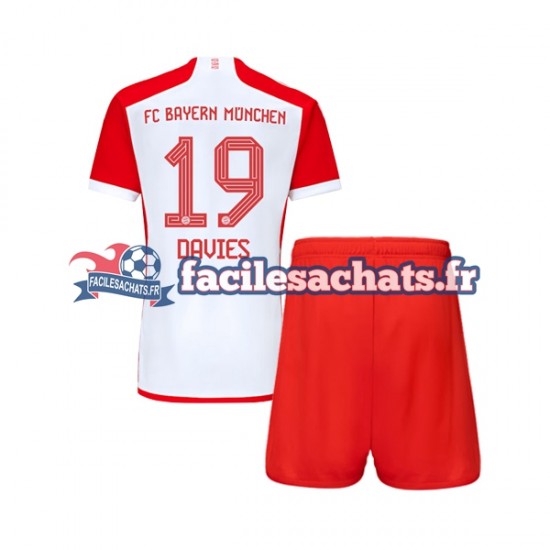 Maillot Bayern Munich Alphonso Davies 19 2023-2024 Domicile Enfant MC