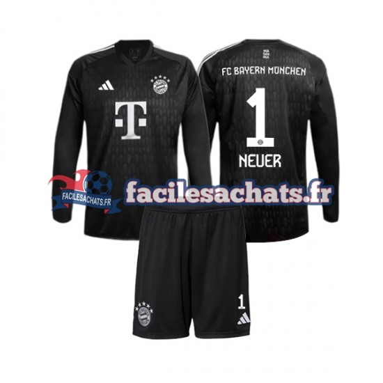 Maillot Bayern Munich Manuel Neuer 1 2023-2024 Gardien Domicile Enfant ML