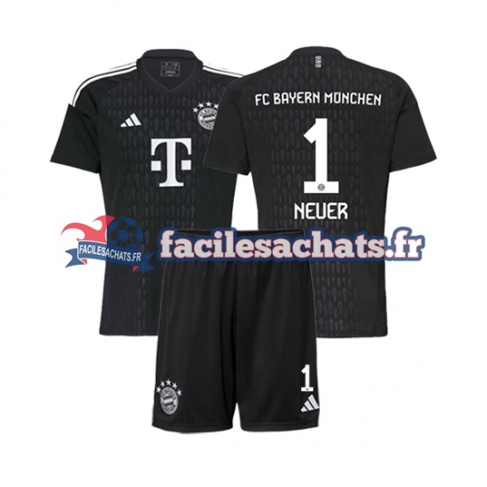 Maillot Bayern Munich Manuel Neuer 1 2023-2024 Gardien Domicile Enfant MC