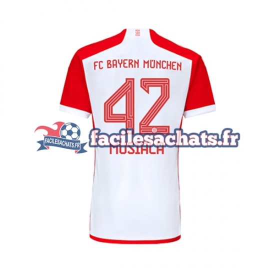 Maillot Bayern Munich Jamal Musiala 42 2023-2024 Domicile Homme MC