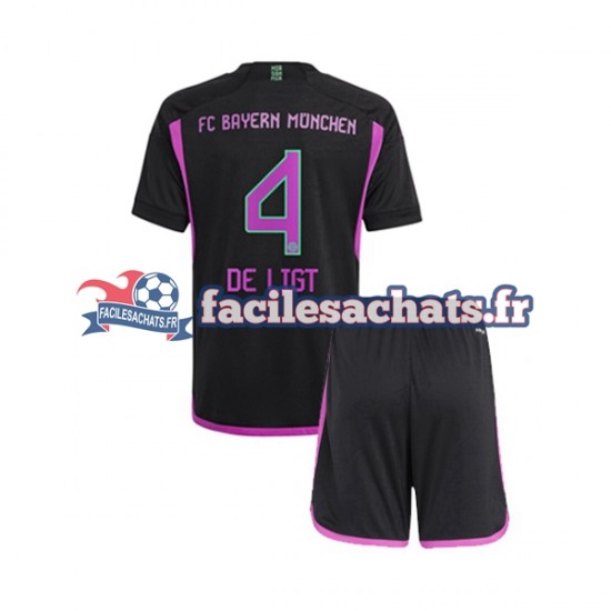 Maillot Bayern Munich Matthijs de Ligt 4 2023-2024 Extérieur Enfant MC