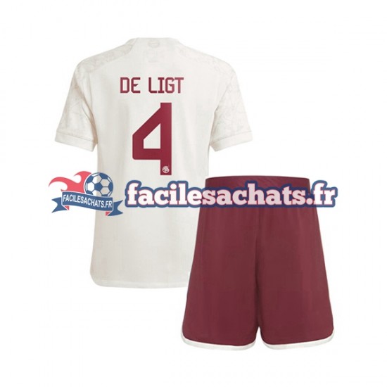 Maillot Bayern Munich Matthijs de Ligt 4 2023-2024 3ème Enfant MC