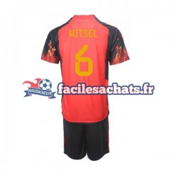 Maillot Belgique Axel Witsel 6 World Cup 2022 Domicile Enfant MC