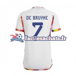 Maillot Belgique De Bruyne 7 World Cup 2022 Extérieur Homme MC