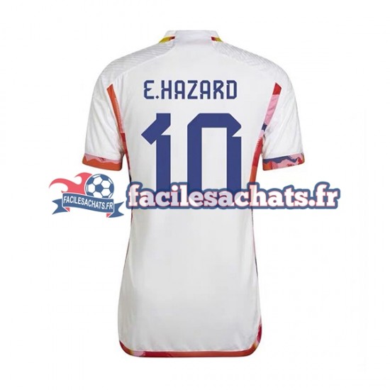 Maillot Belgique Eden Hazard 10 World Cup 2022 Extérieur Homme MC