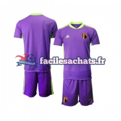 Maillot Belgique Courtois 1 2021-2022 Gardien Extérieur Enfant MC
