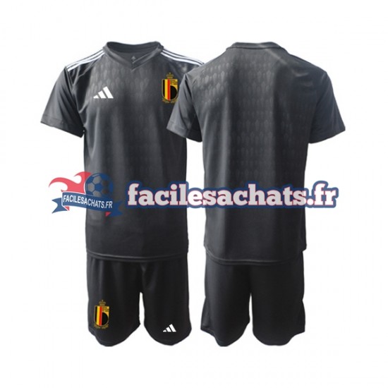 Maillot Belgique Courtois 1 2022 Gardien Extérieur Enfant MC